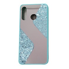 Husa silicon oglinda si sclipici ( glitter) Huawei P30 Lite , Verde