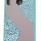 Husa silicon oglinda si sclipici ( glitter) Huawei P30 Lite , Verde