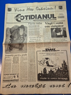 ziarul cotidianul 24 decembrie 1992 - numar de craciun foto