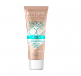 Cumpara ieftin Crema coloranta, Eveline Cosmetics, CC Cream Magical Colour Correction, SPF 15, 50 Light Beige, 30 ml