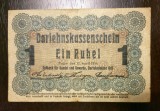 Bancnota Ober Ost - 1 Rubel 1916 - Rara