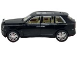 Macheta Rolls Royce Cullinan SUV Die-Cast 1:24 Negru - sunete, lumini si resort- 20cm