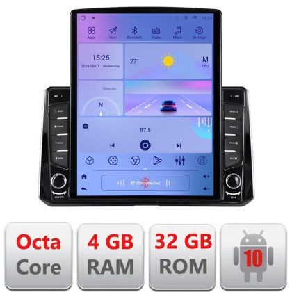 Navigatie Toyota Corolla 2019- H-388-levin ecran tip TESLA 9.7&quot; cu Android Radio Bluetooth Internet GPS WIFI 4+32GB DS CarStore Technology