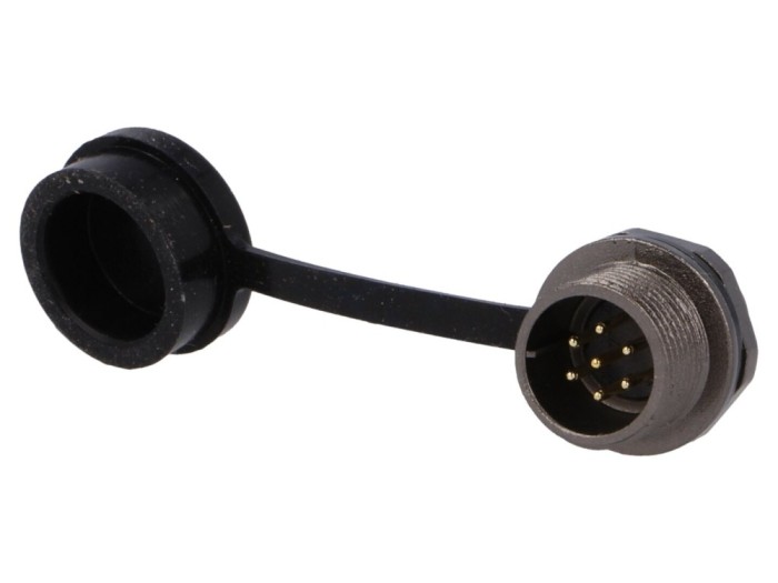 Conector soclu tată IP67 5A