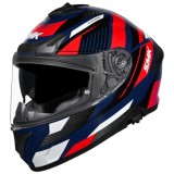 Casca moto integrala SMK Typhoon Sparko albastru/rosu/alb marime 2XL