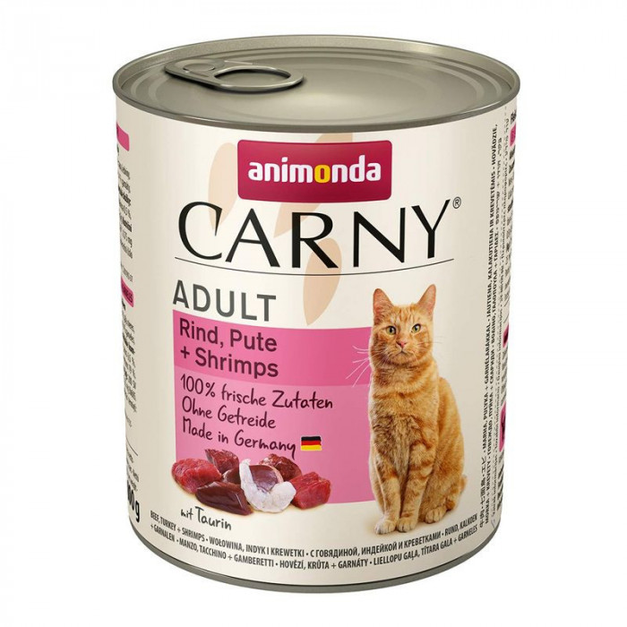 Animonda Carny Adult - carne de vită, curcan și creveți 800 g