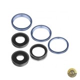 Geam Camera Spate Apple iPhone 13 Pro Max / 13 Pro Wide + UltraWide + Telephoto cu Rama Albastru, Aftermarket