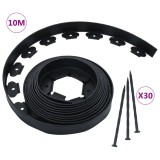 Bordura de gazon flexibila cu 30 tarusi, 10 m, 5 cm GartenMobel Dekor, vidaXL