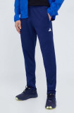 Adidas Performance pantaloni de antrenament Game and Go culoarea albastru marin, neted