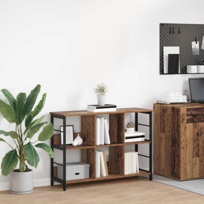 vidaXL Raft pentru cărți Lemn Vechi 102 x 32 x 72,5 cm Lemn compozit 884016 foto