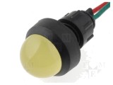 Lampă LED Control Galbenă 12-24V &Oslash;13mm