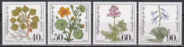 Germania 1981 - Timbre de Caritate - Plante Acvatice, MNH