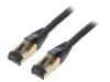 Patch cord S/FTP Cat 8 negru 15m LSZH 27AWG, Gembird