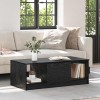 VidaXL Masă de cafea Stejar negru 100 x 50 x 36 cm Lemn compozit
