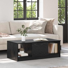 vidaXL Masă de cafea Stejar negru 100 x 50 x 36 cm Lemn compozit 880521