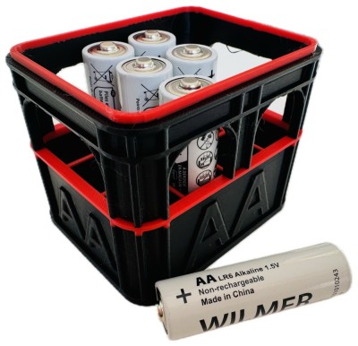 Organizator Baterii AA - Negru foto