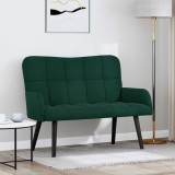 vidaXL Canapea cu două locuri Verde &icirc;nchis 115 x 61 x 87 cm Catifea 42028942