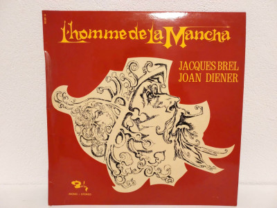 Jacques Brel, Joan Diener &amp;ndash; L&amp;#039;Homme De La Mancha, vinil, 1968, Barclay foto