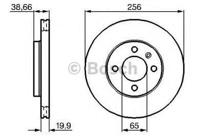 Disc frana VW CADDY II Caroserie (9K9A) (1995 - 2004) BOSCH 0 986 478 308 foto