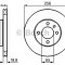 Disc frana VW CADDY II Combi (9K9B) (1995 - 2004) BOSCH 0 986 478 308
