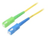 Patch cord fibră OS2 SC/APC-SC/UPC 25m galben LSZH