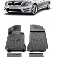 Set Covorase Auto Cauciuc dedicate Mercedes Benz W204 C (2007-2015)