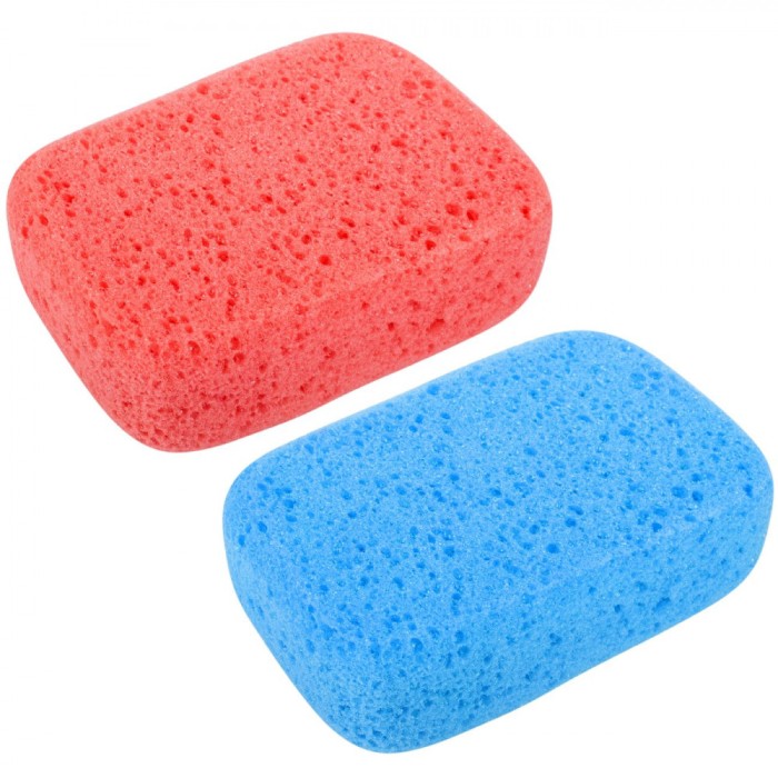 Set Burete Baie, Multy Foam, 2 Bucăți, Culori Roșu și Albastru, Dimensiuni 10x6x3 cm