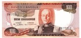 Angola 100 Kwanzas 1972, Bancnota P-101, Seria PH77212, Africa