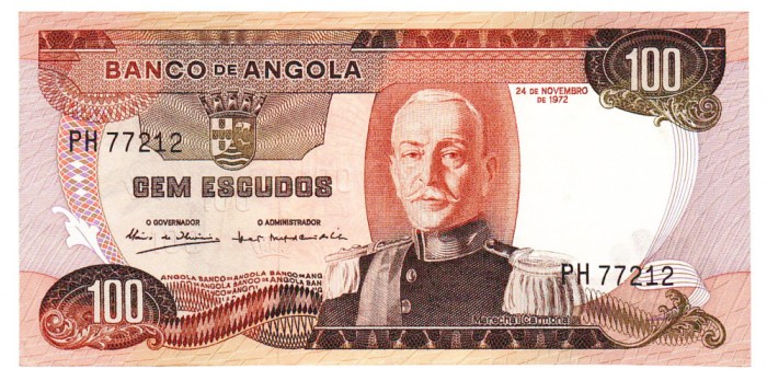 Angola 100 Kwanzas 1972 P-101 Seria PH77212