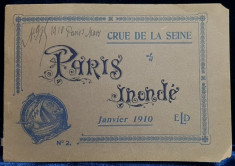 PARIS INONDE, CRUE DE LA SEINE - IANUARIE 1910 foto