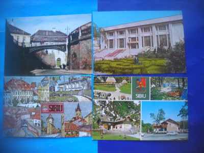 HOPCT LOT 2194 SIBIU -4 CARTI POSTALE-NECIRCULATE foto