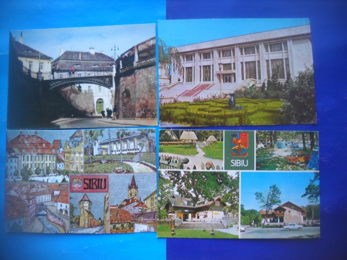 HOPCT LOT 2194 SIBIU -4 CARTI POSTALE-NECIRCULATE