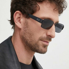 Armani Exchange ochelari de soare barbati, culoarea negru, 0AX2052S