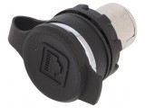 Soclu RJ45 pe panou IP65 Placare aurit: Soclu RJ45 pentru utilizare &icirc;n exterior