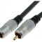 Cablu RCA Aurit Negru 1,2m