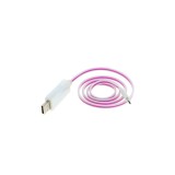 Cablu de date OTB Micro-USB cu lumina de functionare animata-Culoare Roz deschis