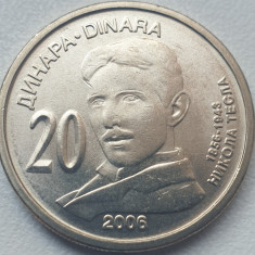 10 Dinari / Dinara 2006 Serbia, Nikola Tesla, unc, km#42