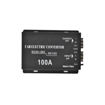 Invertor 100A 24V-12V varf putere 100A consum continuu 60A Cod: TP-2420 Automotive TrustedCars foto