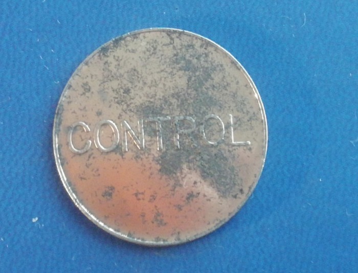 M3C1 17 - Jeton de colectie - foarte vechi - CONTROL/TELEFOANE - 28 milimetri