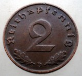 2.829 GERMANIA 2 REICHSPFENNIG 1938 D, Europa, Bronz