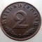 2.829 GERMANIA 2 REICHSPFENNIG 1938 D