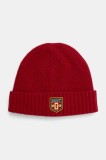 Gant caciula de lana culoarea bordo, de lana, 9910038