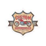 Abtibild &quot;CUSTOM MOTORCYCLES&quot; Cod: TAG 034 / T2 Automotive TrustedCars, Oem