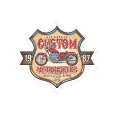 Abtibild &quot;CUSTOM MOTORCYCLES&quot; Cod: TAG 034 / T2 Automotive TrustedCars