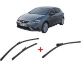 Cumpara ieftin Set 3 stergatoare SEAT LEON Hatchback Van (5F1) 2017 - 2018, parbriz si luneta, Bosch Aerotwin