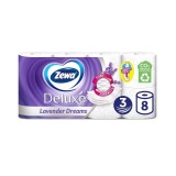 Hartie igienica Zewa Deluxe Lavender Dreams, 3 straturi, 8 role