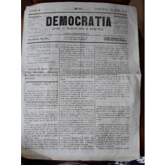 Ziarul Democratia nr.34, 24 mai 1870