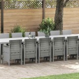 Cumpara ieftin Set Masă Grădină cu Perne 17 pcs Gri deschis mare