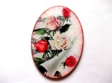 Magnet frigider cu trandafiri albi ,roz si rosii 41685