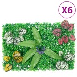 Gard din plante artificiale,&nbsp;6 buc., verde, 40x60 cm GartenMobel Dekor, vidaXL